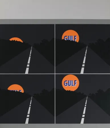 Сериграфия D'arcangelo - Abstract composition, 1971