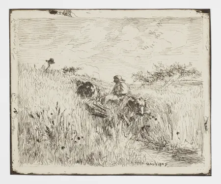Нет Никаких Технических Daubigny - Sentier dans les Blés (The Path in the Wheatfield)