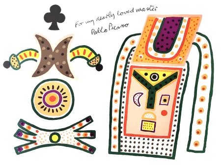 Литография Davie - Hommage a Picasso.