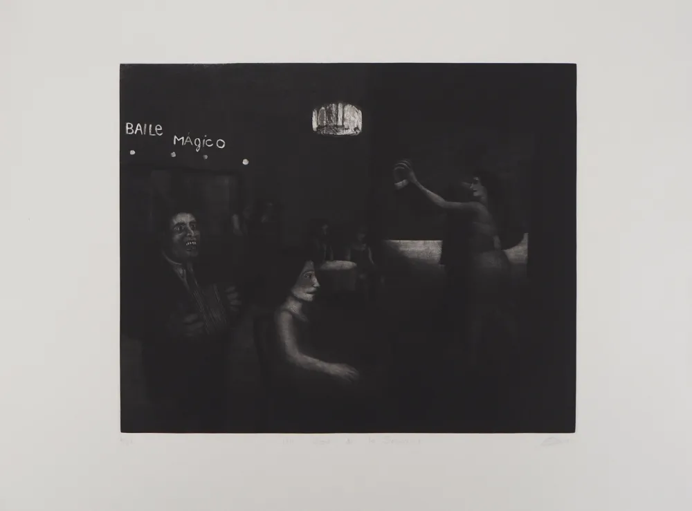 Гравюра Davies - Un soir de la semaine