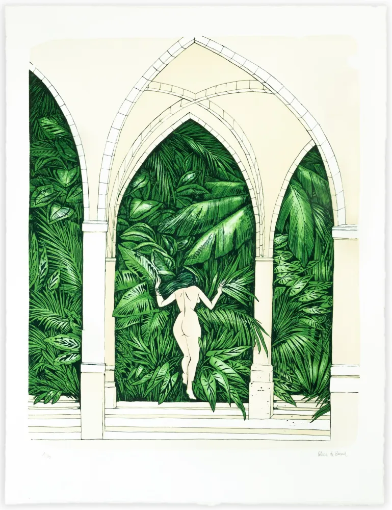 Литография De Bona - Le Sacré