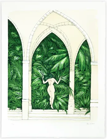 Литография De Bona - Le Sacré