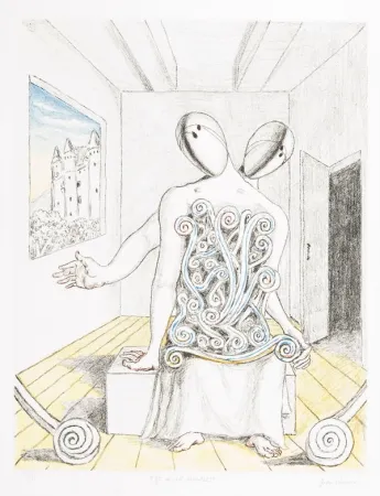 Литография De Chirico - Gli amici orientali