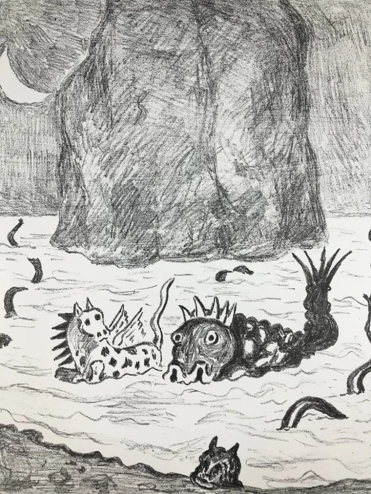 Литография De Chirico - I Mostri