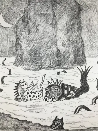 Литография De Chirico - I Mostri