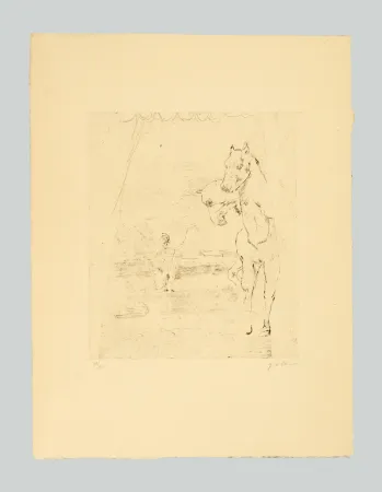 Гравюра De Chirico - Il ritorno del guerriero