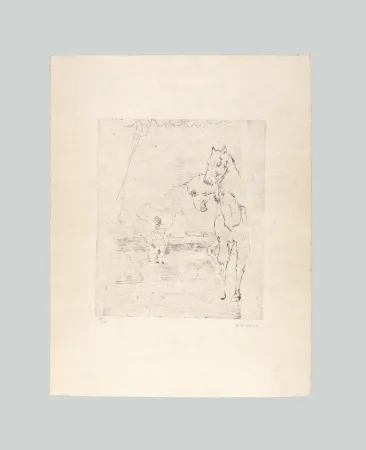 Гравюра De Chirico - Il ritorno del guerriero