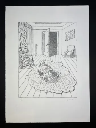 Литография De Chirico - Il ritorno di Ulisse