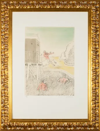 Офорт И Аквитанта De Chirico - L'arrivo del centauro