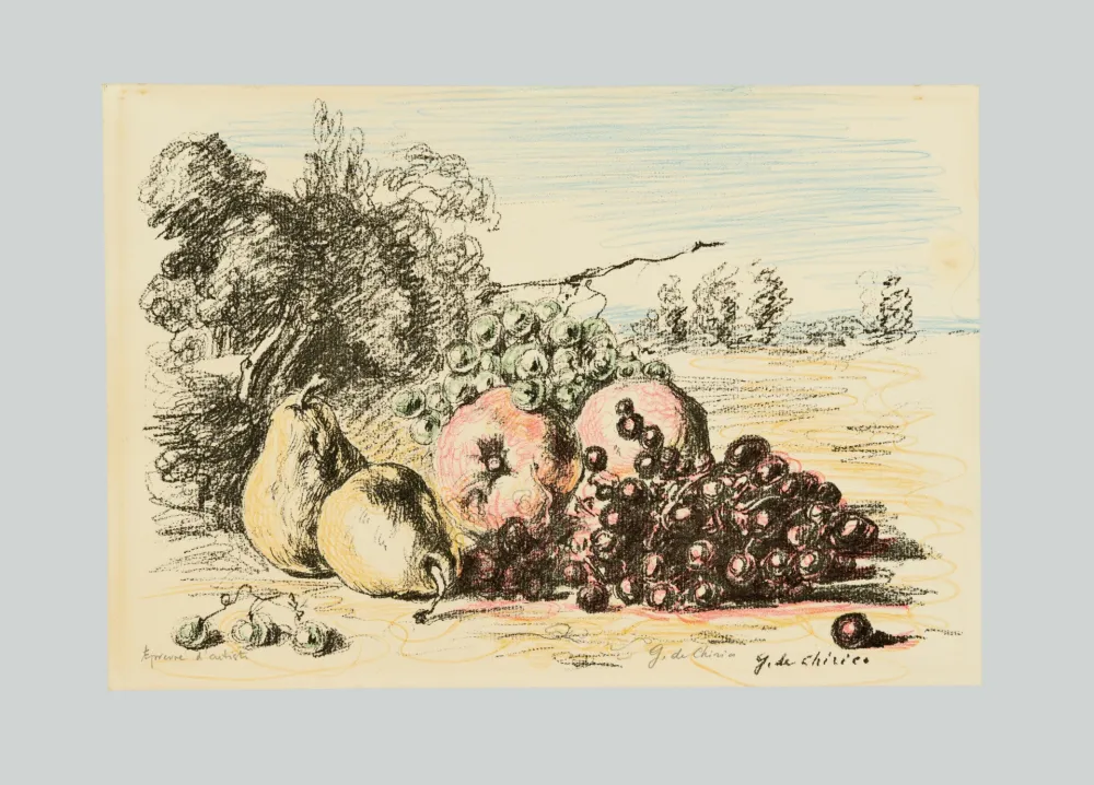 Литография De Chirico - Natura morta