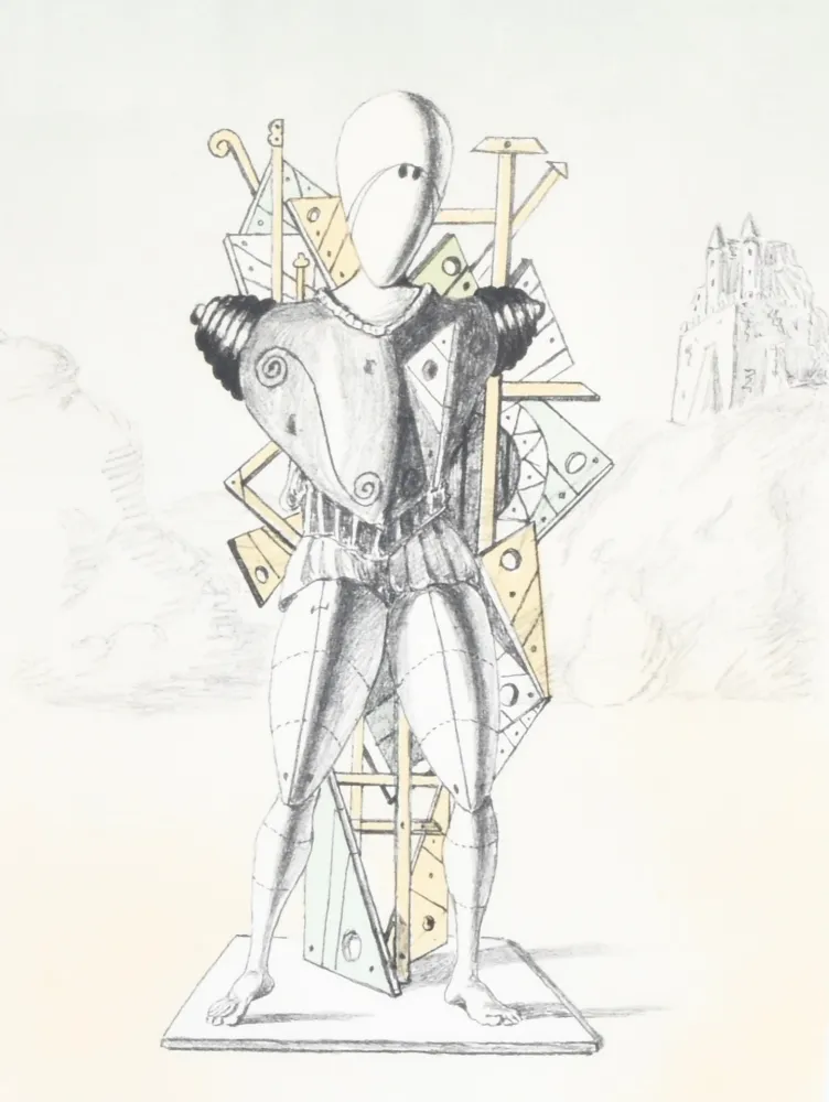 Литография De Chirico - Trovatore