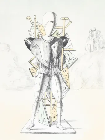 Литография De Chirico - Trovatore