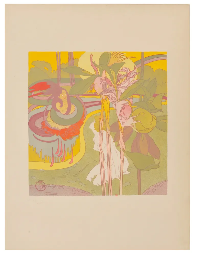 Литография De Feure - Dans le Rêve