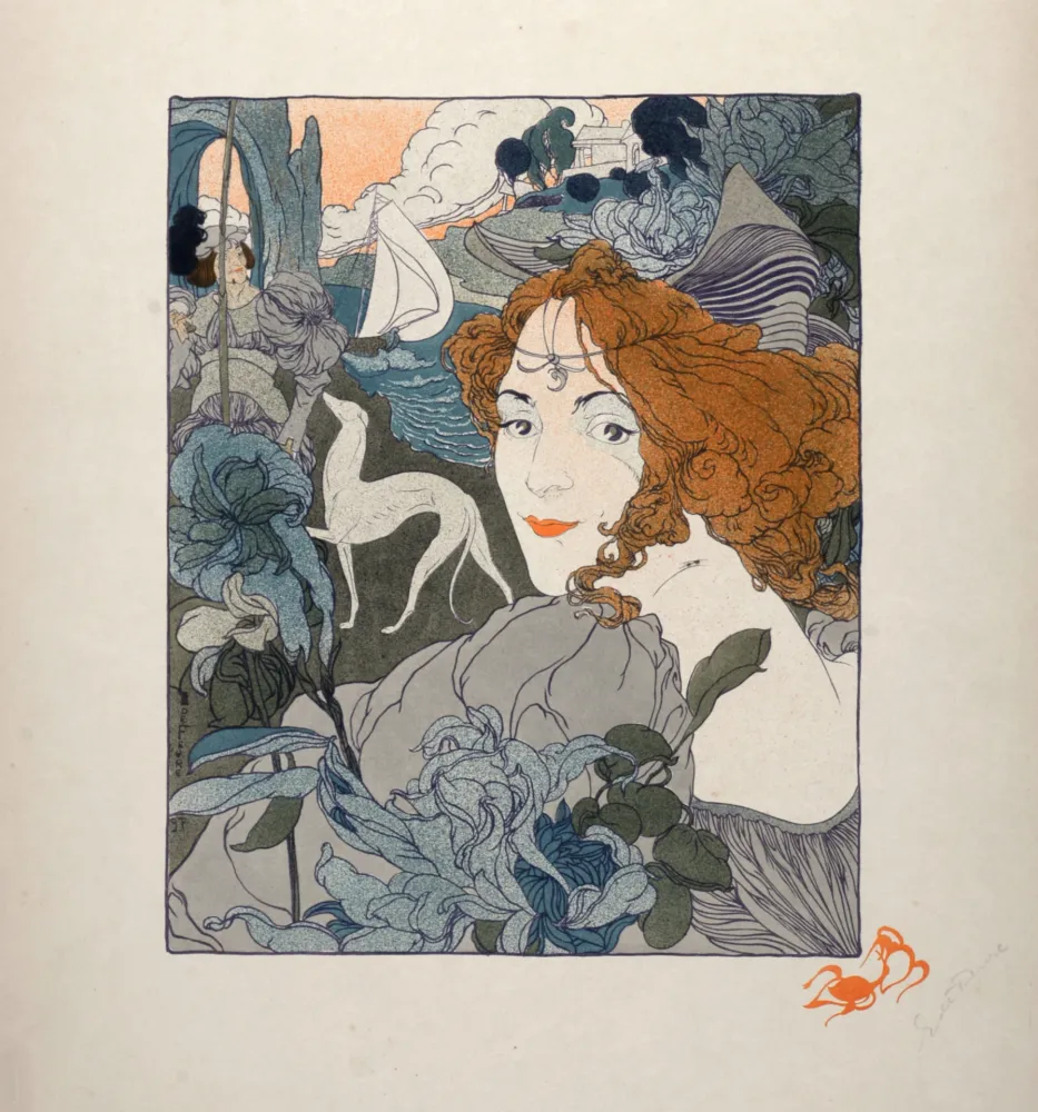 Литография De Feure - Le Retour, 1897 - Hand-signed