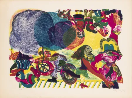 Литография De Jong - Three Clouds