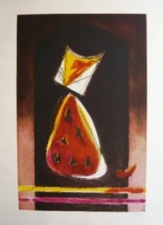 Офорт И Аквитанта De Juan - Retrato de Luisito en forma de pera