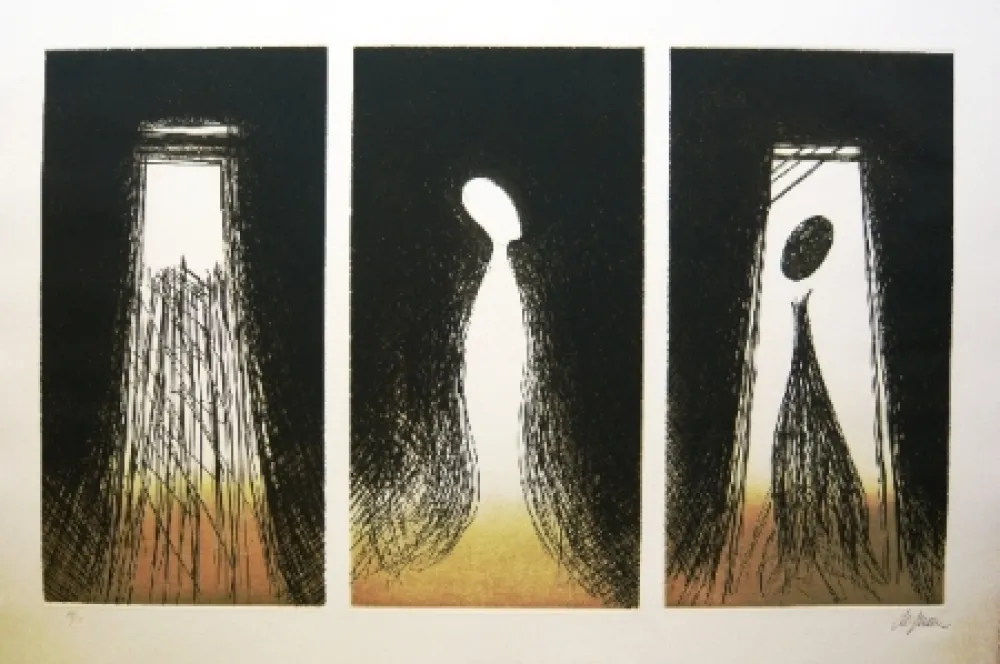 Офорт И Аквитанта De Juan - Triptico