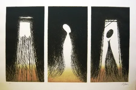 Офорт И Аквитанта De Juan - Triptico