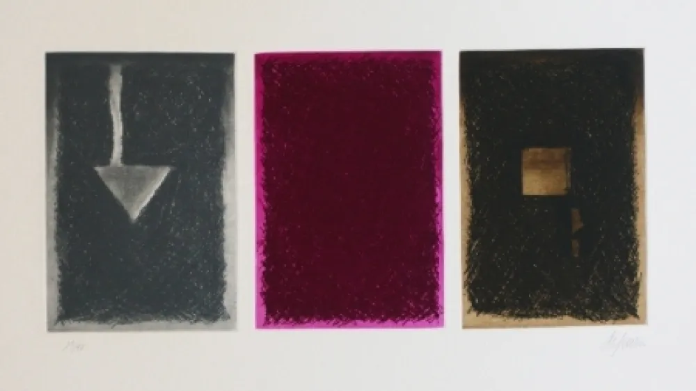 Офорт И Аквитанта De Juan - Triptico en color I