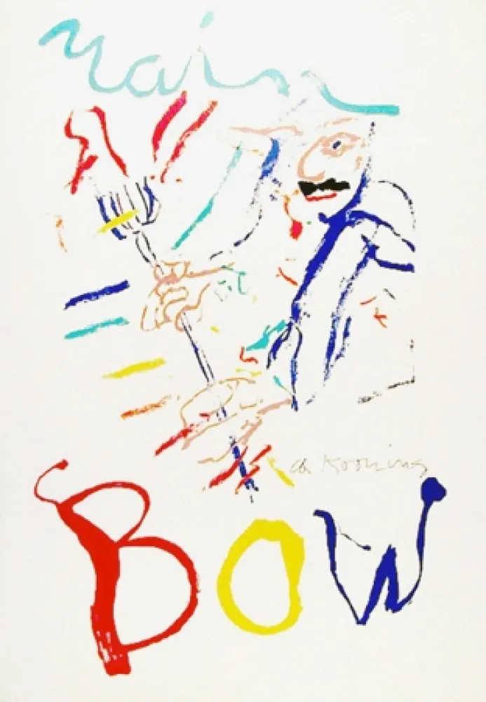 Литография De Kooning - Rainbow: Thelonius Monk, Devil at the Keyboard