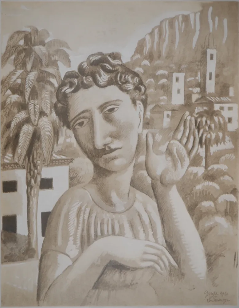 Литография De La Fresnaye - Le rêveur de Grasse
