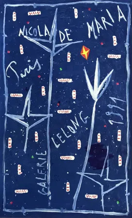 Литография De Maria - Affiche lithographique d'exposition