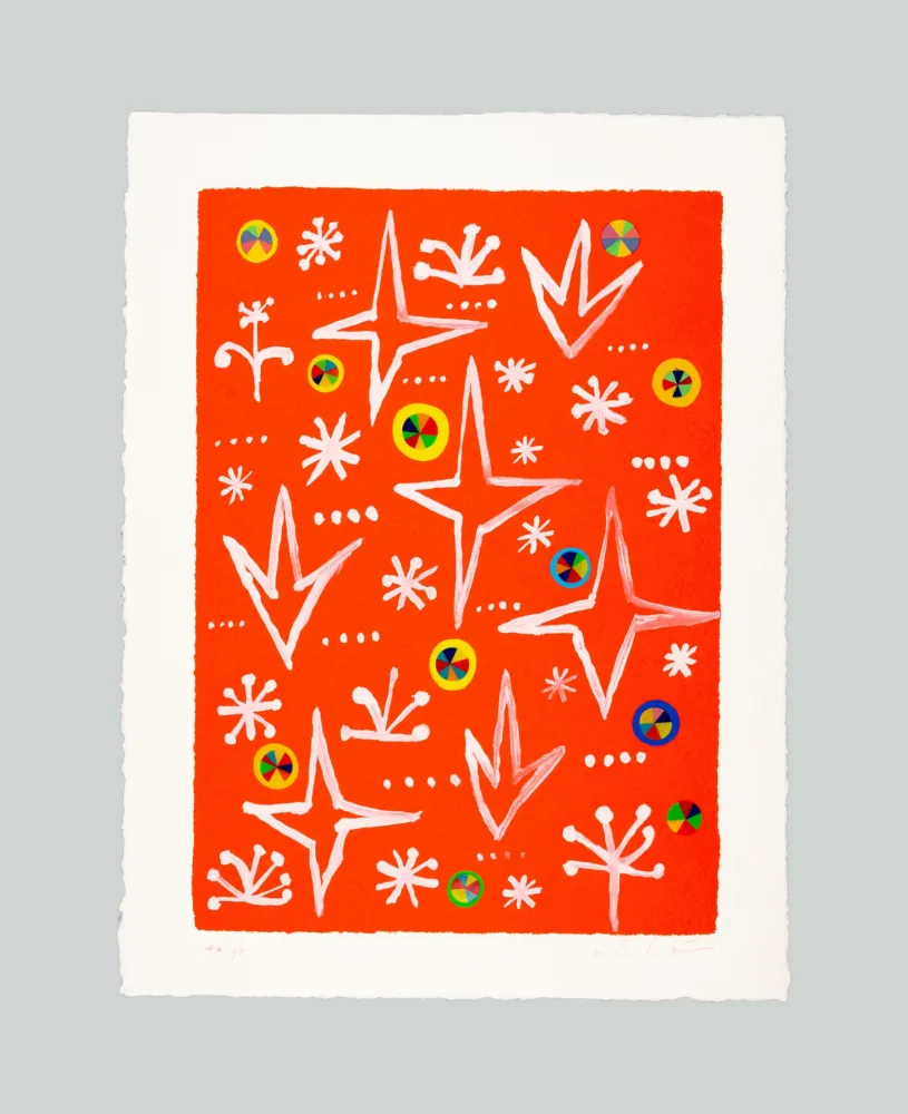 Сериграфия De Maria - Ispirazione ed illuminazione nel Regno dei Fiori