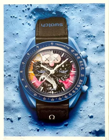 Цифровой Эстамп De Noé - Swatch Blue Kaws