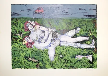 Литография De Rosa - Couple