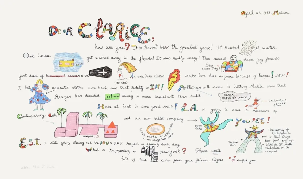 Сериграфия De Saint Phalle - Dear Clarice