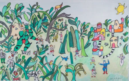 Линогравюра De Saint Phalle - Jungle I, c