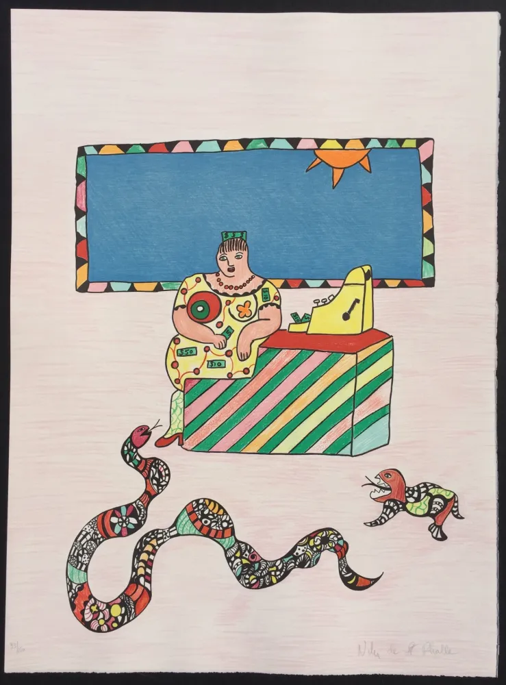 Литография De Saint Phalle - La Caissiere