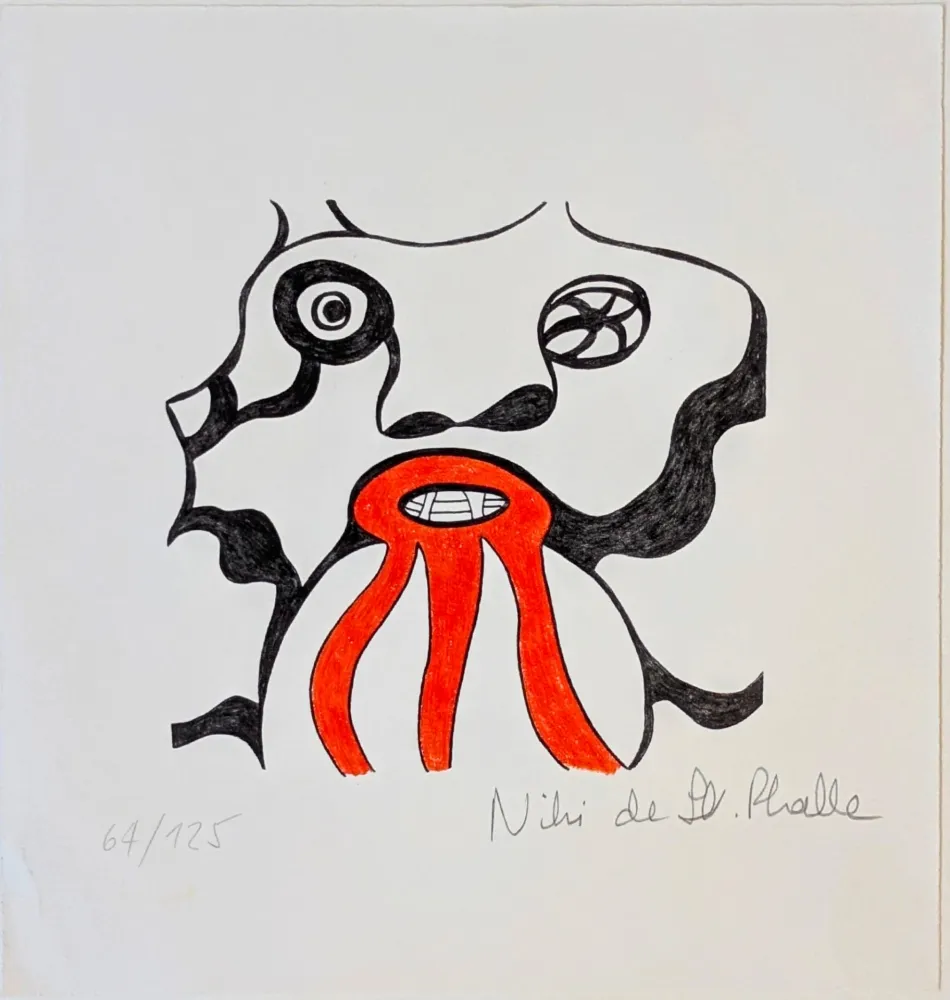 Литография De Saint Phalle - Le Golem - Jerusalem 