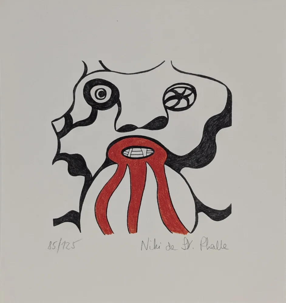 Литография De Saint Phalle - Le Golem - Jerusalem 