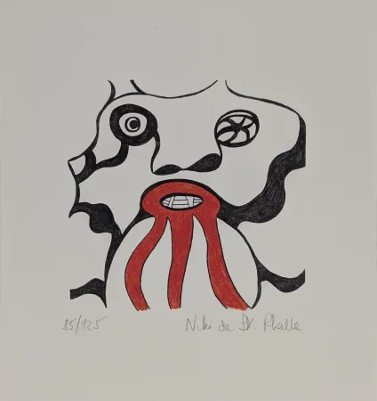 Литография De Saint Phalle - Le Golem - Jerusalem 