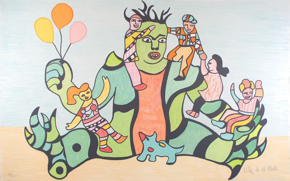 Литография De Saint Phalle - Le Monstre