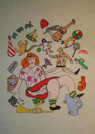 Литография De Saint Phalle - Les jouets