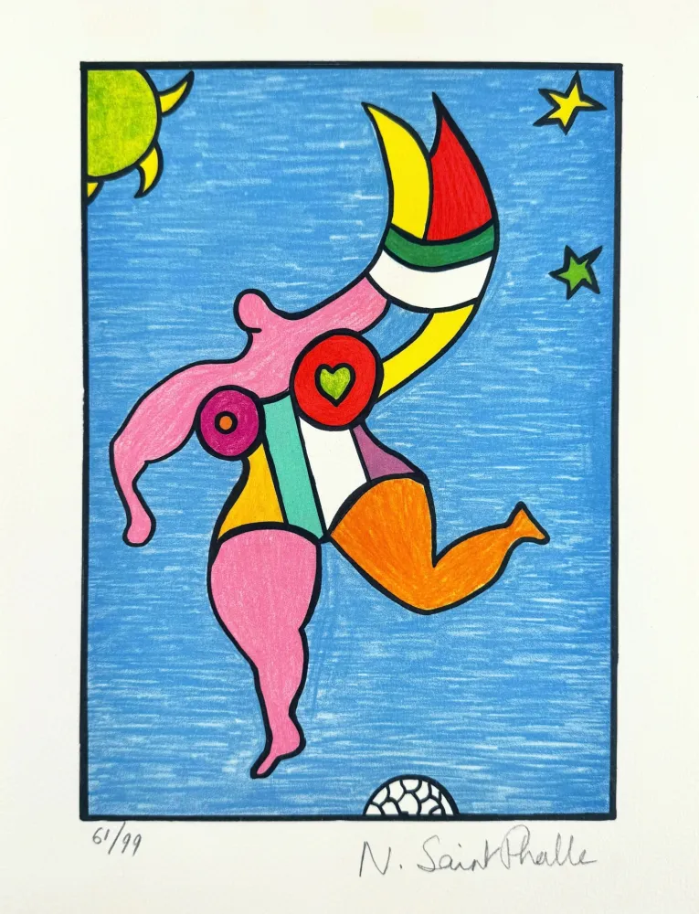 Литография De Saint Phalle - Nana arc-en-ciel 