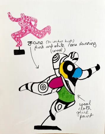 Литография De Saint Phalle - Nanas - Jane