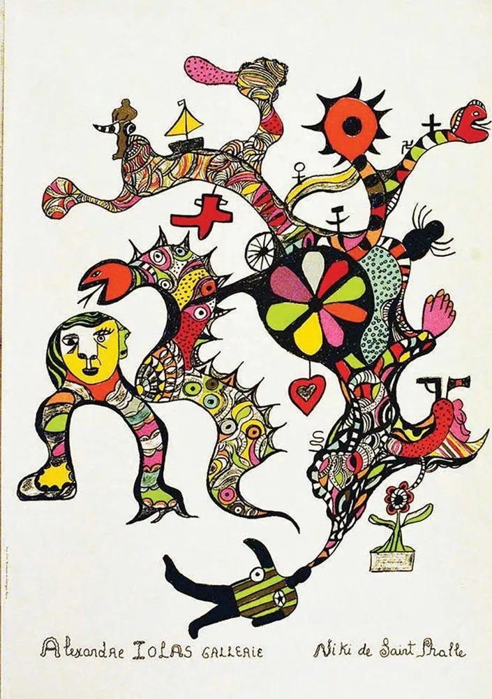 Литография De Saint Phalle - NIKI DE SAINT PHALLE, Beautiful large lithograph, Affiche 1993