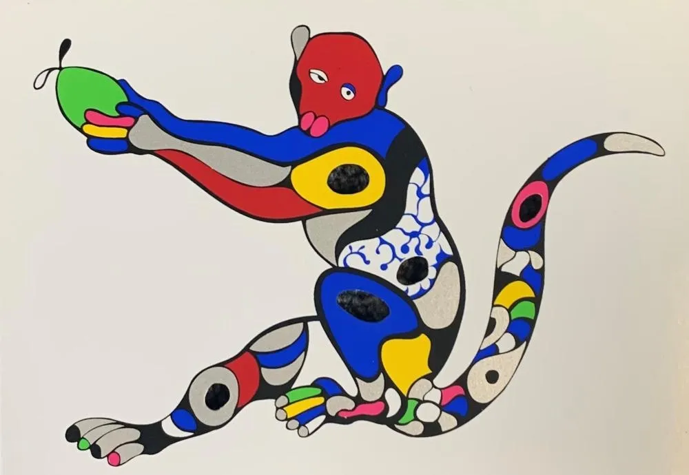 Сериграфия De Saint Phalle - Singe à la mangue