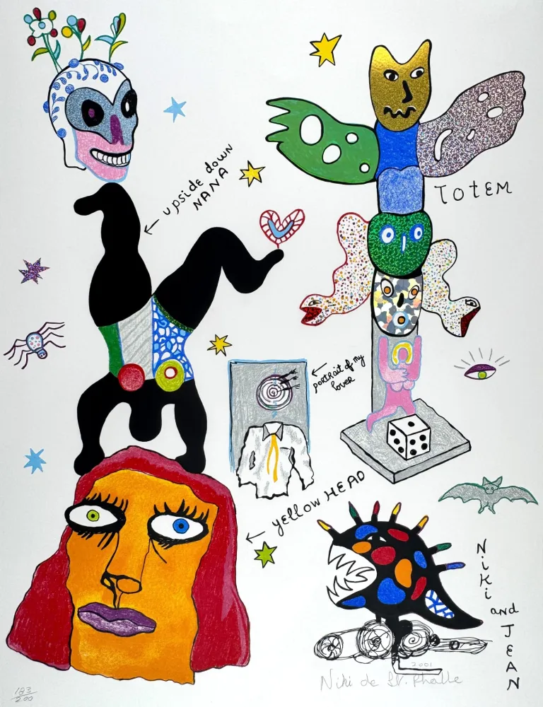 Литография De Saint Phalle - Totem 