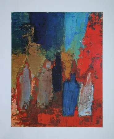 Литография De Stael - Bouteilles