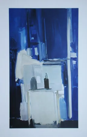 Гашение De Stael - Coin d'atelier, fond bleu