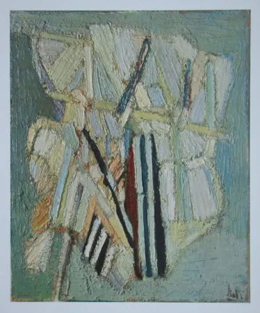 Литография De Stael - Composition Céladon