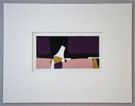 Литография De Stael - Composition Violette - 1952