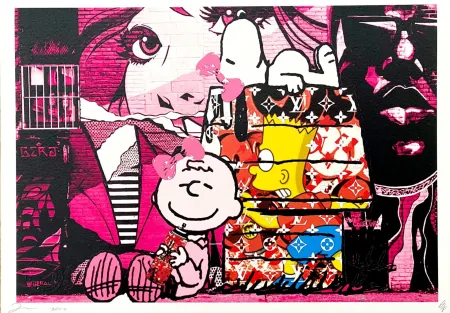 Цифровой Эстамп Death Nyc - Bart Graffiti