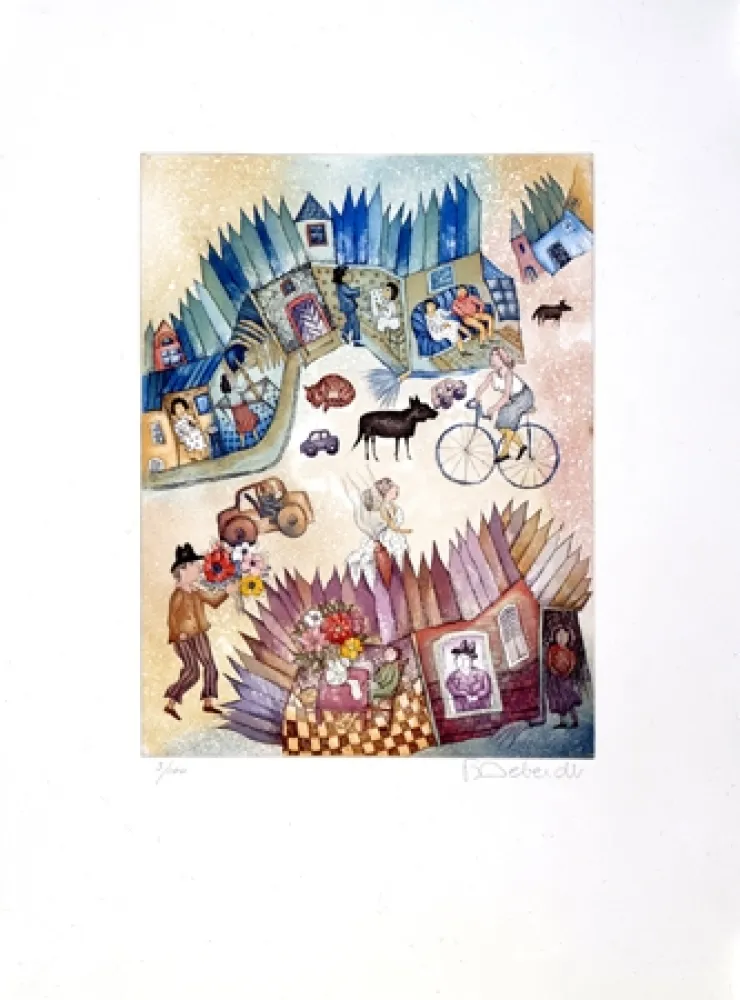 Офорт И Аквитанта Deberdt - Les Bruyères