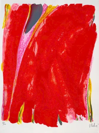 Литография Debré - Le Rideau rouge (Satie) 