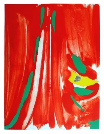 Литография Debré - Xian rouge - Deuxième planche